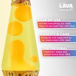 The Original Lava? Lamp - 14.5 Grinning Globs - Classic Liquid Motion Lamp - Yellow Lava and Orange Liquid - Item #2094 (Amazon Exclusive)