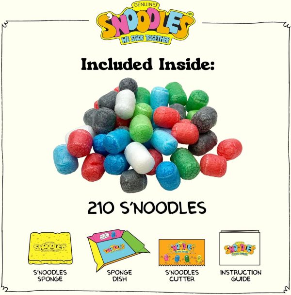 Schylling S'Noodles - Creative Building Craft Kit - Just Add Water - Ages 4 and Up - One Kit